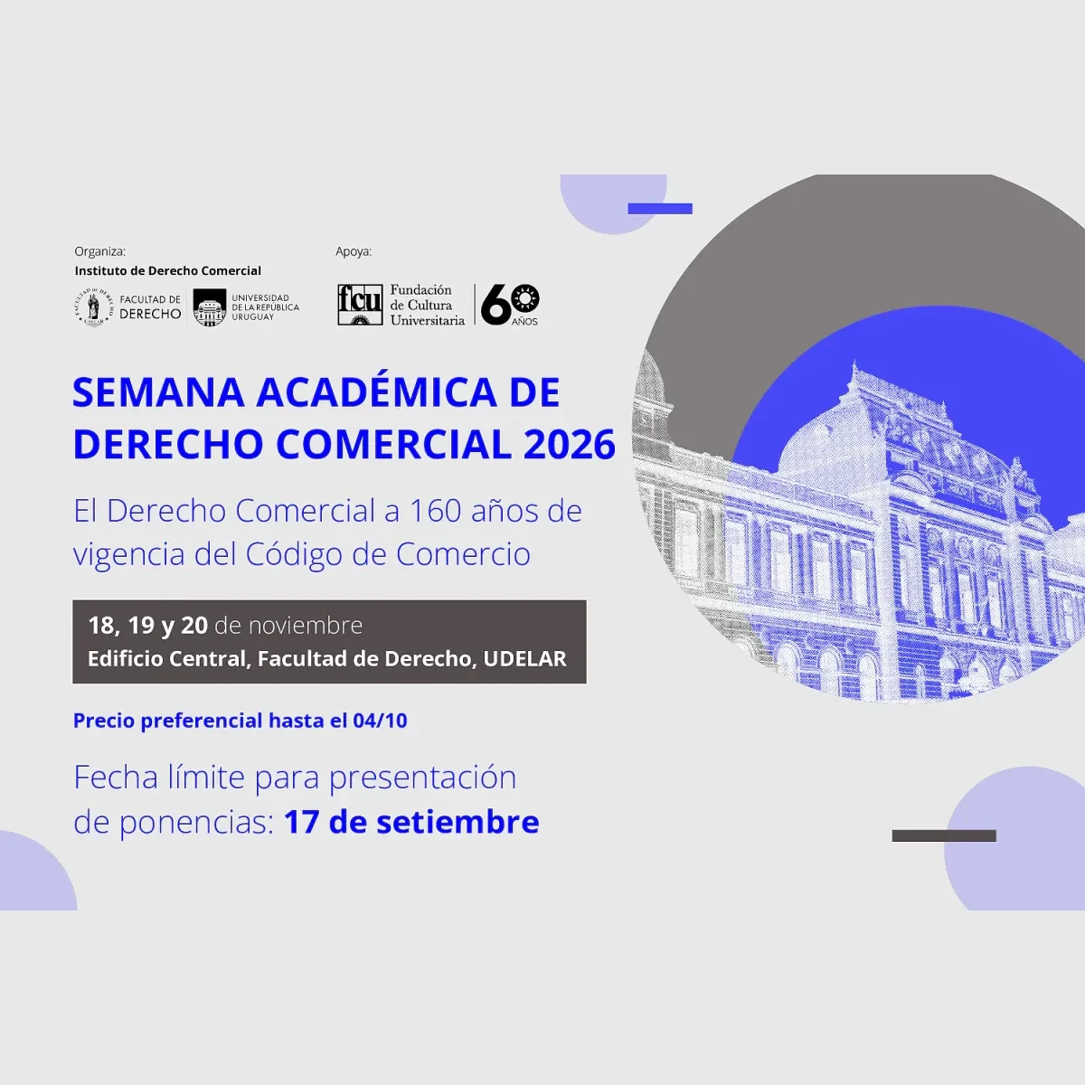 Semana Académica del Instituto de Derecho Comercial 2026